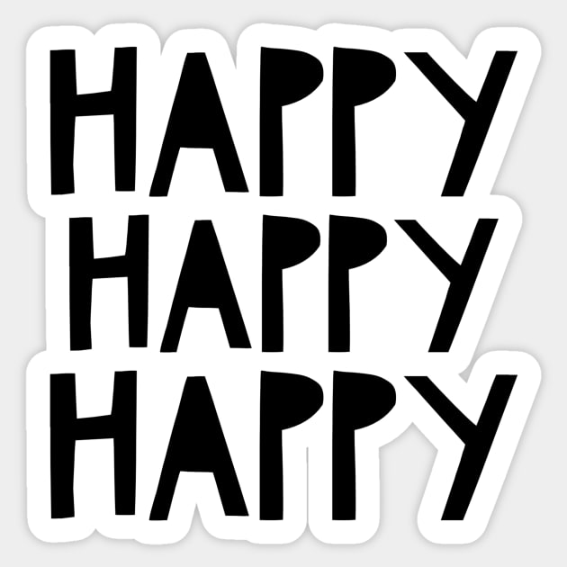 Happy Happy Happy Sticker by mivpiv